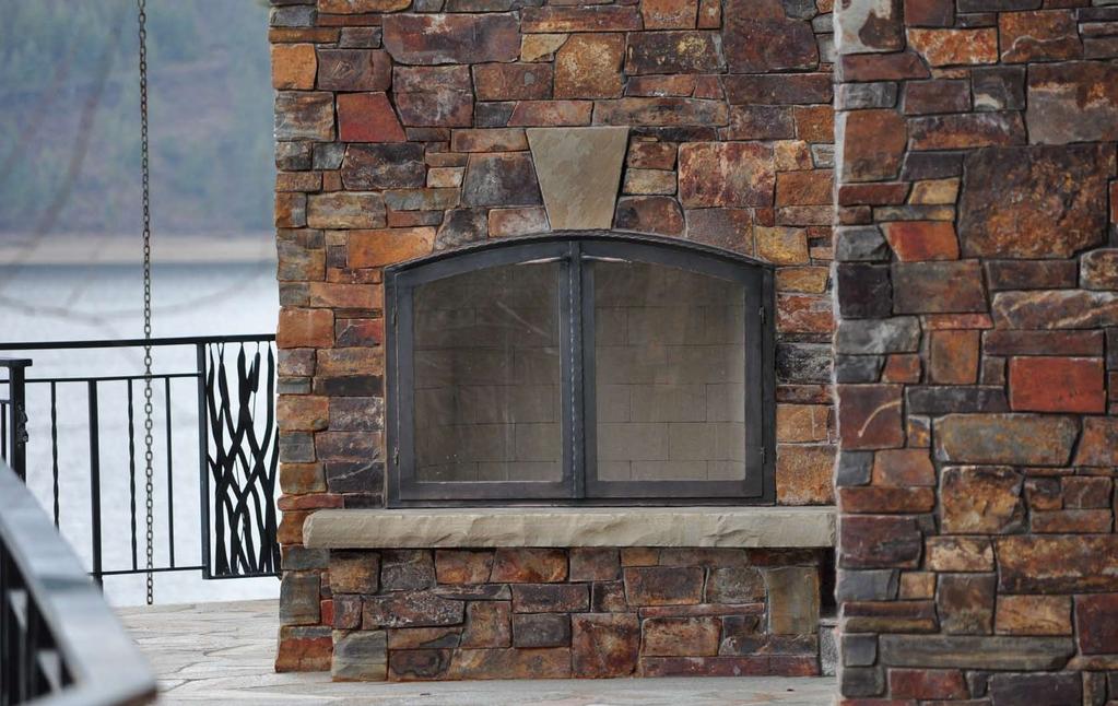 The look of the Old West comes through this incredible stone. Brilliant reds and golds with dark grey cores mark the gorgeous color pallet of Montana Antique stone.