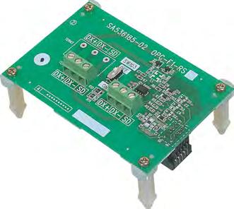 6.4 Selecting Options [ 3 ] RS-485 communications card The RS-485 communications card is exclusively designed for use with the FRENIC-Eco series of inverters and enables extended RS-485 communication