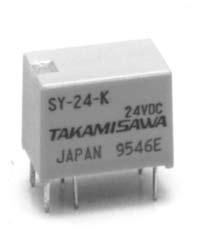 MINIATURE RELAY 1 POLE 1 to 2A (FOR SIGNAL SWITCHING) SY SERIES RoHS compliant FEATURES Very small size and light weight UL, CSA recognized Conforms to FCC rules and regulations part 68 Dielectric