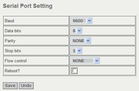 Network Settings Normally these settings will not need to be changed; use the default settings. If changes are made to this menu page, check the REBOOT? box and then click on the SAVE button.