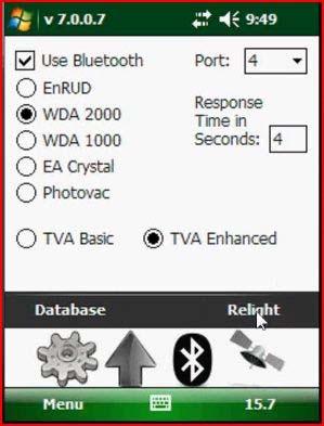 48 If you re using a WDA2000 or a Photovac, and you get a flameout, you can come here to the Bluetooth tab and you can hit the relight button, which will actually issue a relight command back out to
