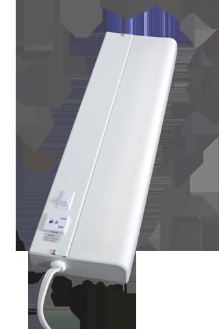 A D V A N T A G E 18" Plug-in FLUORESCENT ADVANTAGE FLUORESCENT LIGHT FIXTURE WITH EXTRA OUTLET Ideal for kitchen, home office, or