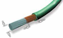 Target Stranded wire is uniformly coated with a thin coat of solder with the individual stands of the wire easily visible.