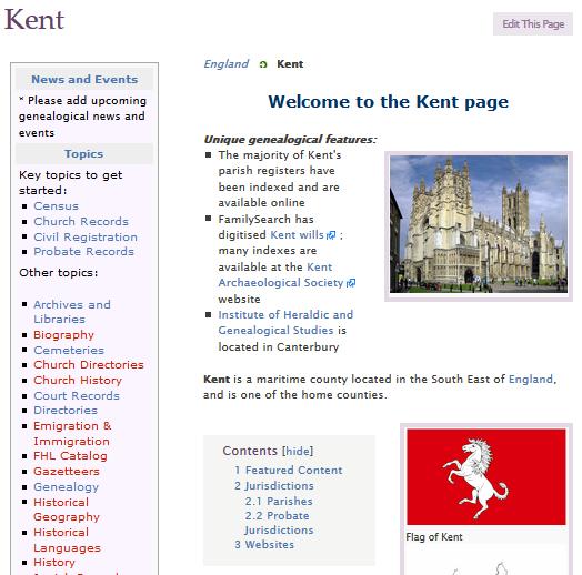 . Scroll even farther down to view a list of parishes () in Kent.