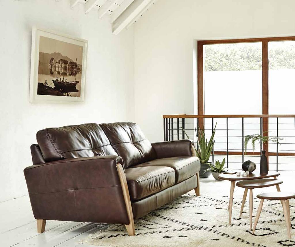 augusta Deep cushioning and sumptuous quality leather create an upholstery collection that is
