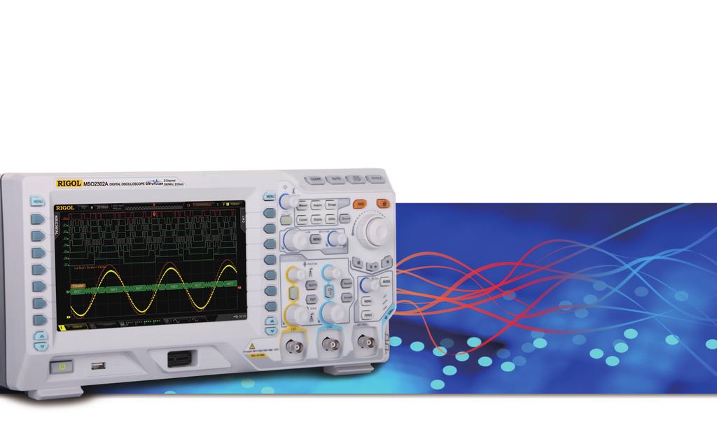 MSO/DS2000A Series Digital Oscilloscope Bandwidth up to 300MHz, standard with 50Ω input Lower noise fl