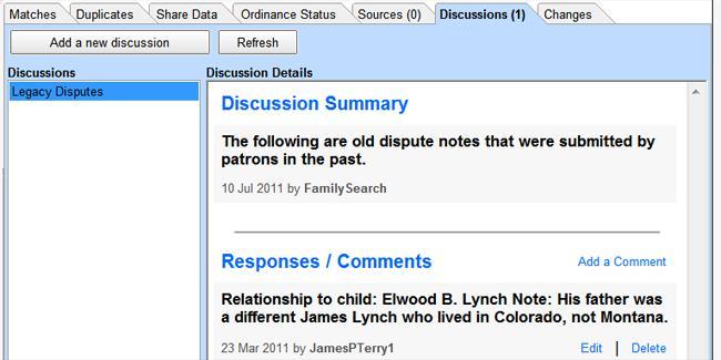 Sources tab The Sources tab allows users to share sources between Legacy and FamilySearch with the click of a button.