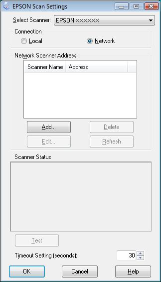 3. Selectaţi scanerul din lista derulantă Select Scanner (Selectare scaner). 4.