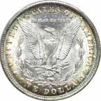 #129095 $835.00 1885-CC. PCGS. MS-64. DMPL. Blast white with reflective watery fields & heavy frost on the design............ #200357 $1549.00 1885-CC. PCGS. MS-65. Blast white and a sharp strike.