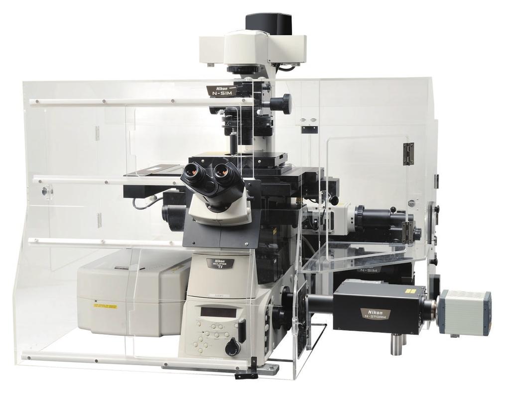 Diverse peripherals and systems for pursuit of live cell imaging A1+ with N-SIM, A1+ with N-STORM and A1+ with TIRF A1 + /A1R + can be equipped with the TIRF system and super resolution microscope