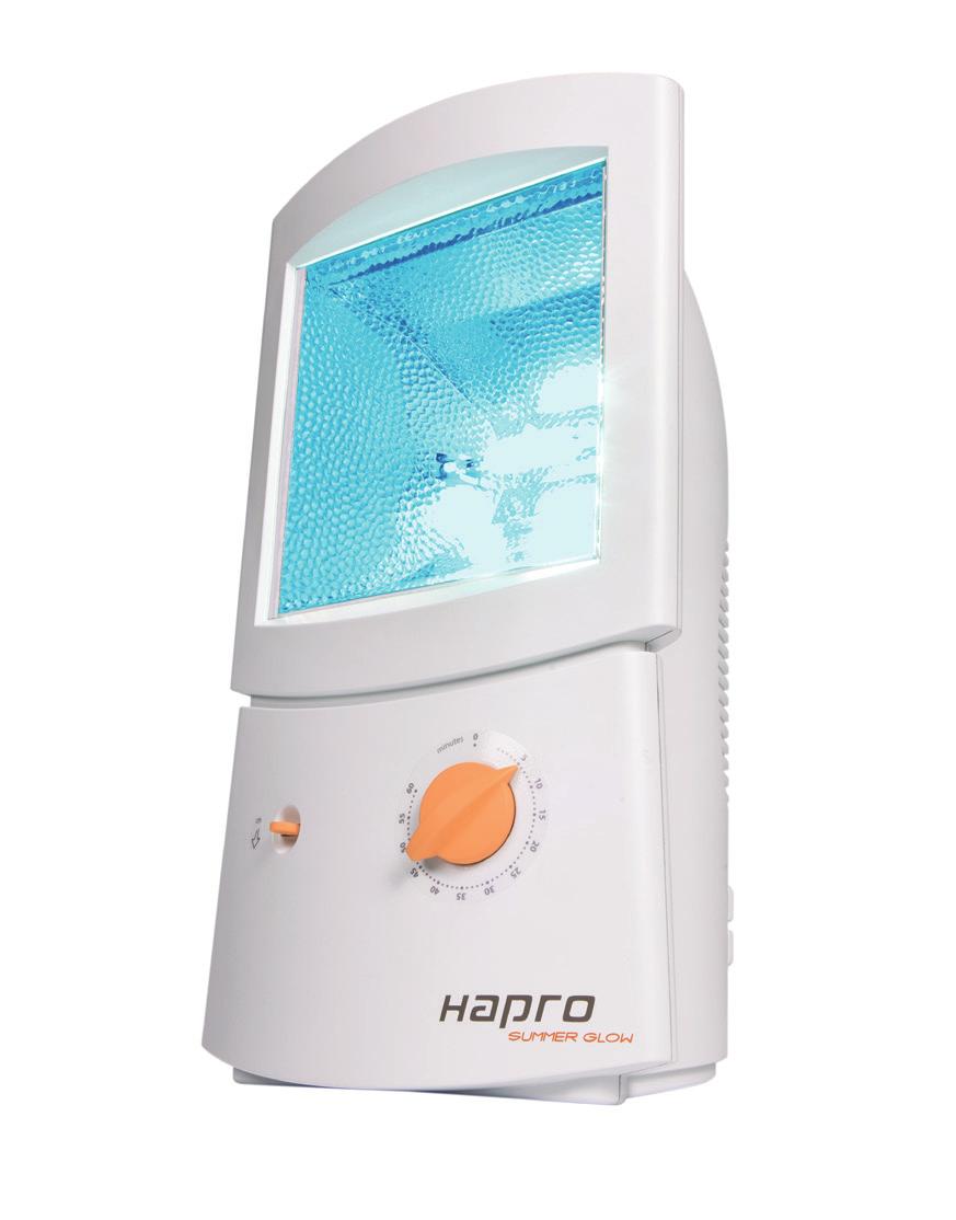 The reflective filter produces intense light that results in a skin-friendly tan.