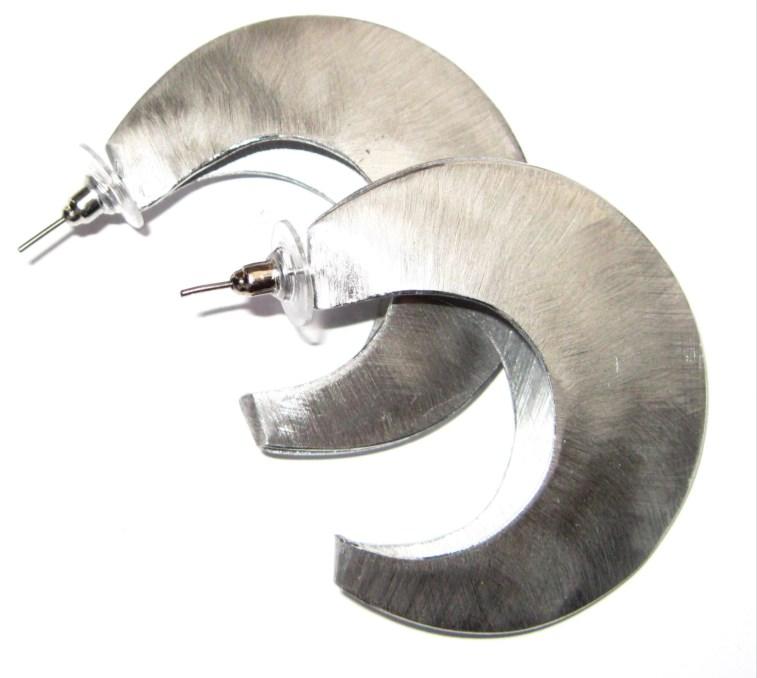 Earrings ER TAER03 230 Ear hooks, Aluminium hammered