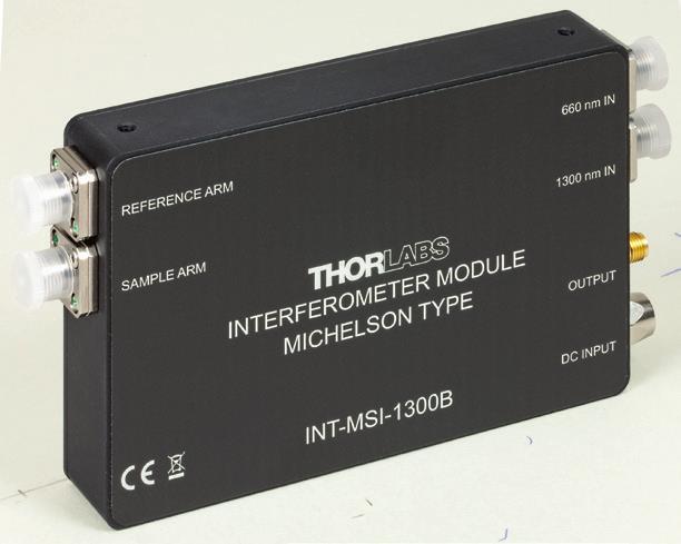 Michelson-Type Interferometer Modules INT-MSI-1300B Models & Volume Pricing Available Thorlabs Michelson Interferometer Modules ease the task of building imaging systems for both our research and
