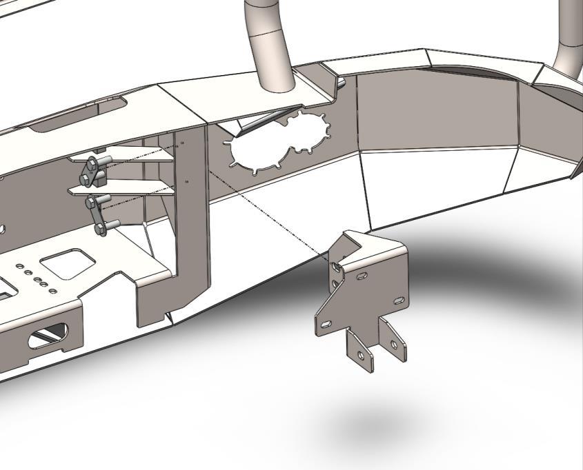 C. Insert the set of stud plates from the inside facing out and tighten. Do Not Fully Tighten, Hand Tighten Only! Figure 12 D.