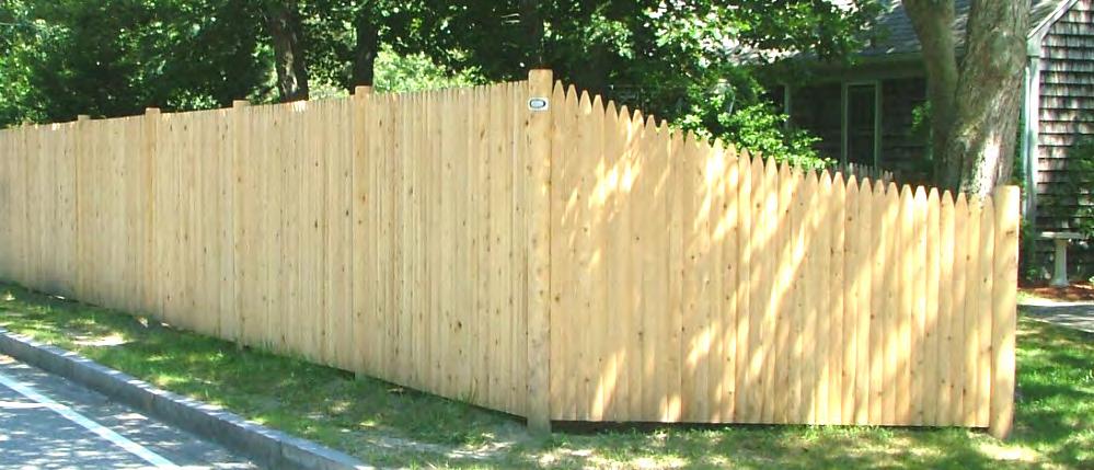 This spaced board style fence