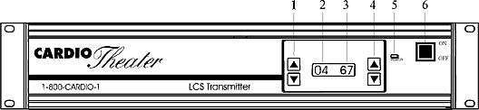 headphone jack or power connector on the back of the unit BACK TO TABLE OF CONTENTS 6 Controls and Indicators LCS-TX 4 Channel Transmitter Front 1 Channel Select For setting desired channel to be