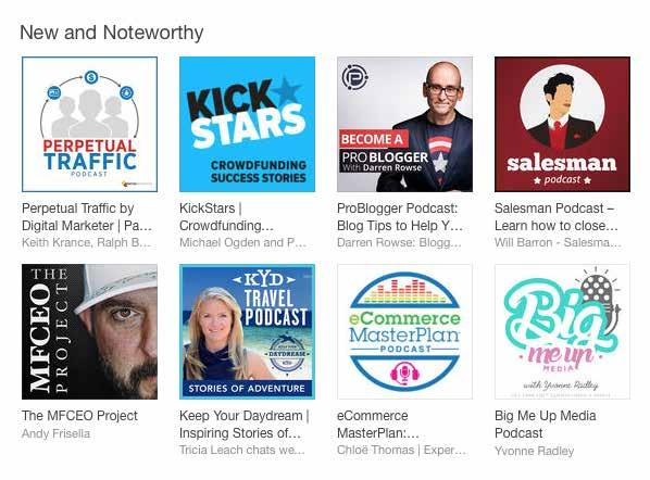 THE PERFECT PODCAST LAUNCH New & Noteworthy Within your first 8 weeks of launching, itunes ranks you in the New & Noteworthy section. So you have these 56 days to launch with a BANG.