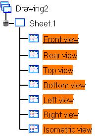 1. Multi-select views from the specification tree. In this particular case, select all the views. Remember that you can use the Shift or the Ctrl key. 2.