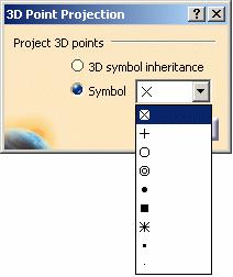 By default, the X symbol is selected.