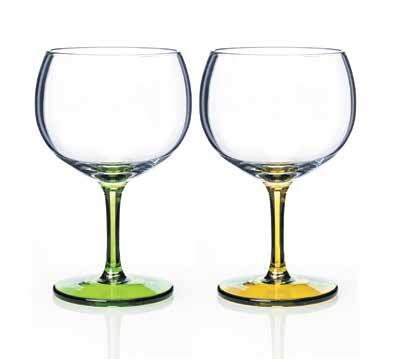 Green & Yellow Party Pack Code : 1706470 Size : 700cc : Pair Description : Gin Glass Pair