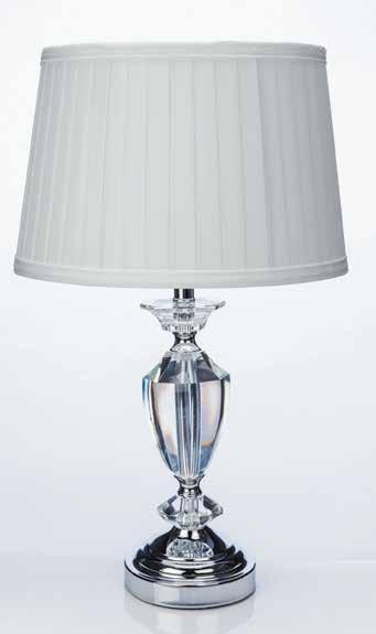 PLATINUM CRYSTAL LAMPS Code: NG100 Description: Platinum Ex Large Lamp & Shade Code: NG101