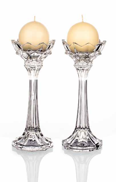 Candlesticks Code: 1002284 Size: 25cm height : Pair - Two 75mm