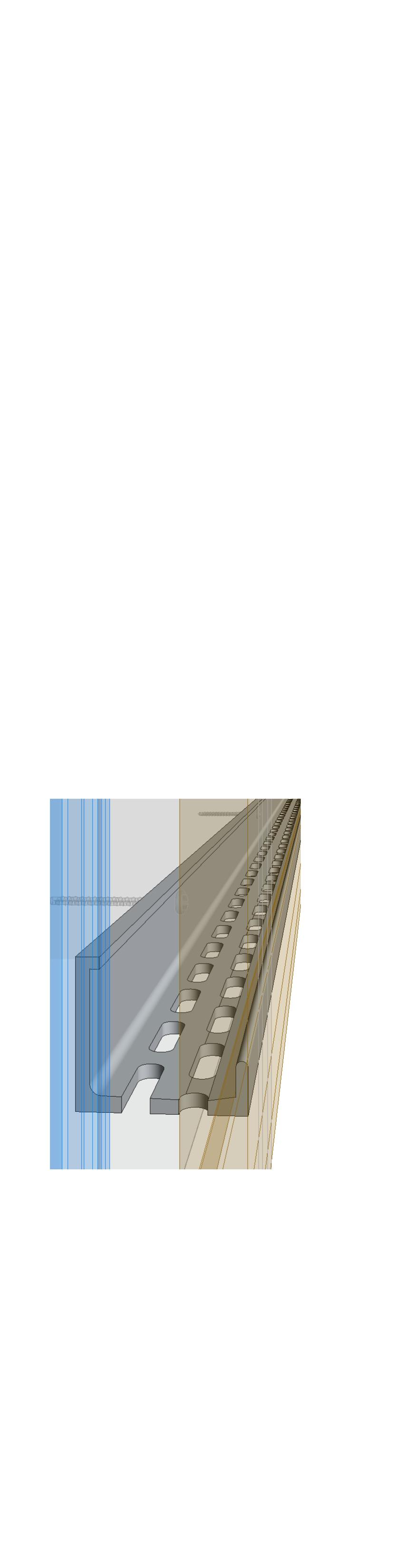 15/16" Structural Substrate Bottom Rail L 901 with Drainage Slot 3/4" x 3/16" Window Flashing 1 Section - K Window Surround per