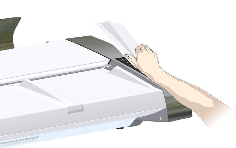 Left (adjustable ) paper guide Right side paper guide Scanning oversize documents You may have a large document that has its content within the scanner s scan-width capabilities, yet its physical
