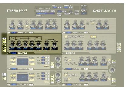 Envelopes The Delta III has 8 independent envelopes available for controlling various parameters.