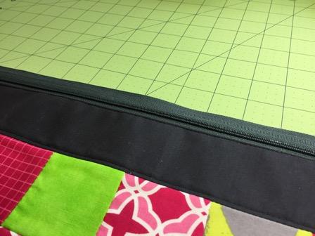 Sew across the top edge. You may find using a zipper foot makes this step easier.