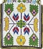 Bandolier Bag KEY IDEAS Ojibwe women are famous for their floral beadwork designs. Influenced by European pouches, Ojibwe bandolier bags became decorative accessories that were worn by men.