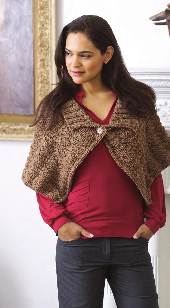 41 Comfy KNIT CAPELET This clever style can be dressed up or go