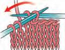 6 Increase (inc) Knit into stitch on lefthand needle, but do not remove it from needle.