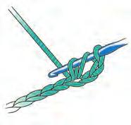 Repeat to form as many chains as required. Do not count the original slip knot.