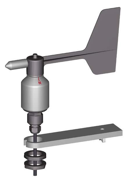 The wind transmitter should be set up in the centre of flat roofs and not on the roof side in order to avoid bias in the direction (privileged directions).