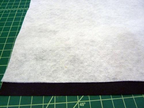 NOTE: Traditional wisdom advises you to not use fusible products on faux leather.