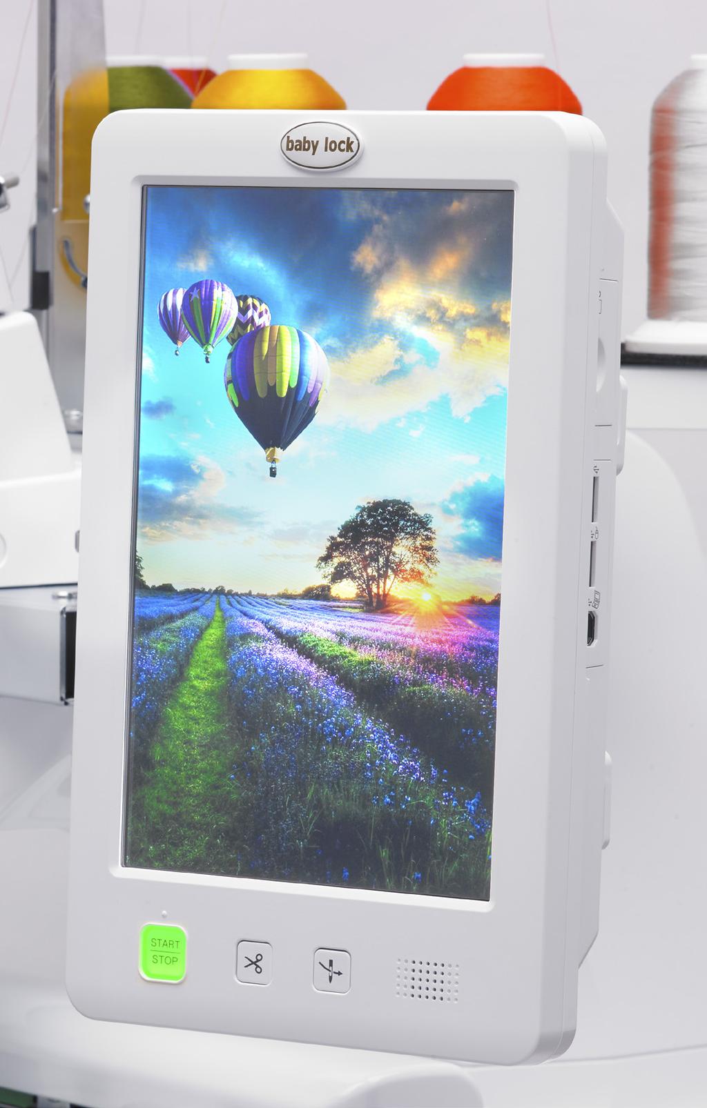 TruView IPS LCD Touchscreen in HD Needle Beam for Embroidery This high-definition TruView IPS LCD touchscreen brings your