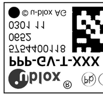 9 Labeling and ordering information 9.1 Product labeling The labeling of u-blox 7 GNSS modules includes important product information. The location of the product type number is shown in Figure 6.