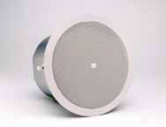Installation of JBL Control Contractor Ceiling Speakers is quick and easy and can be accomplished without requiring access above the ceiling. Bracketry for suspended ceilings is included.
