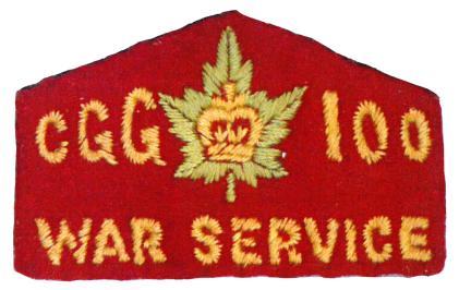 War Service Badge (1939-1945) 1. X1039 2. Canadian Guider (January 1,1943) 3. 1943-1945 4.