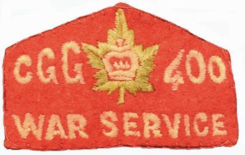 Note: the badge bears figures from 100 upward, in multiples of 100, to indicate number of hours served. Note: available to Guides, Rangers or Cadets. 400 Hours War Service [X1039A] War Service Pin 1.