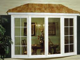 AWNING WINDOW - Double-Hung openings can accommodate a single Awning Window under a Picture Window for an