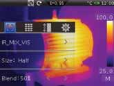 Image Mode In Image Menu, press the icon to enter the Image Mode Menu Press the left and right arrows to change the image mode This Thermal Imager has 6 kinds of image modes for display IR: Displays
