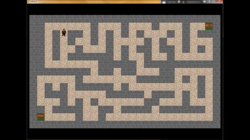 THE MAZE GAME The maze: simple arcade game goal to guide the character through the maze consist of 25 columns and 15 rows of square tiles built in such a way that