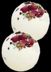 bath bombs are created with the pure essence of