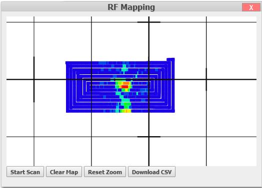 RF Mapping RF Mapping function Cochlear Scan function Closed loop scan identifies RF environment Allows user to manually slew positioner around while the map records Az, El, and Signal level info.