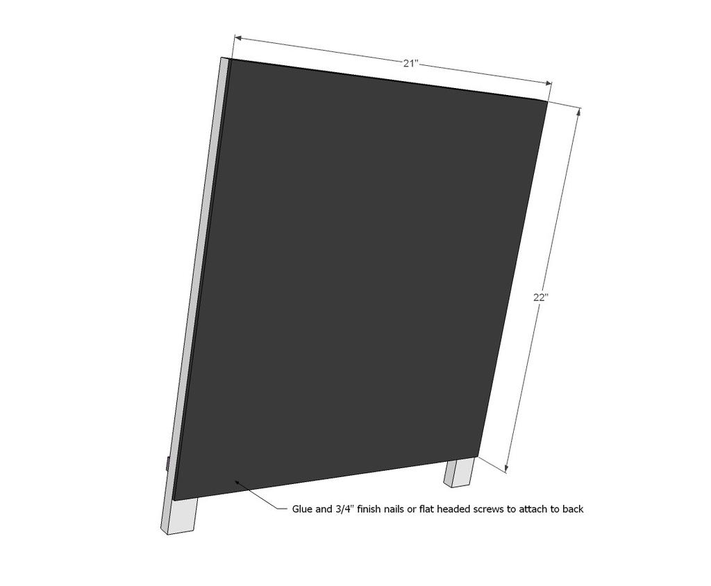 [17] Paint your hardboard first with chalkboard paint and fit to back of frames.