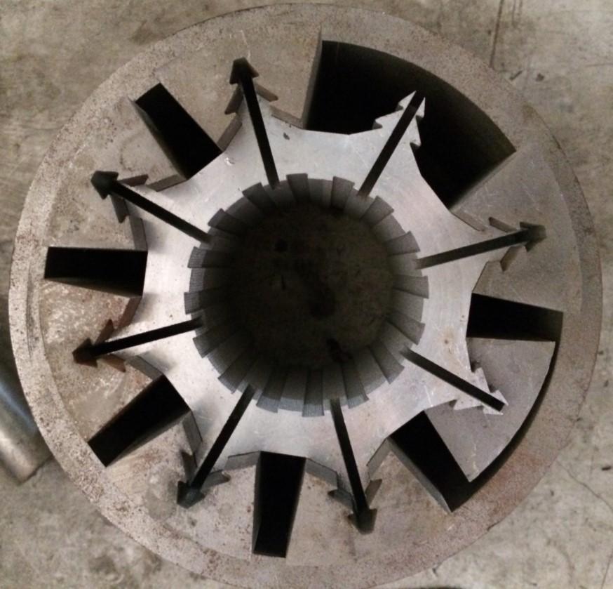 Nonmagnetic Materials Stator Core Permanent Magnet (not installed) Rotor Core Figure 2.52. First Generation Prototype of Slotless Six-Phase BLDC Machine From Figure 2.