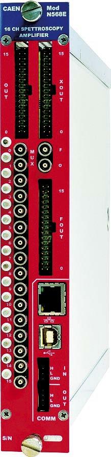 16 screw-trimmers (one per channel) allow the offset calibration which operates over a ±30 mv range. The features include an input overvoltage protection.