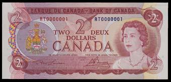 Lot # Description Estimate Lot # Description Estimate 952. 1954 Bank of Canada $20 Million Numbered Note. CH BC-41a. Fine, small tear at top. S/N:L/E6000000. $250-$300 963. 1935 Bank of Canada $2.